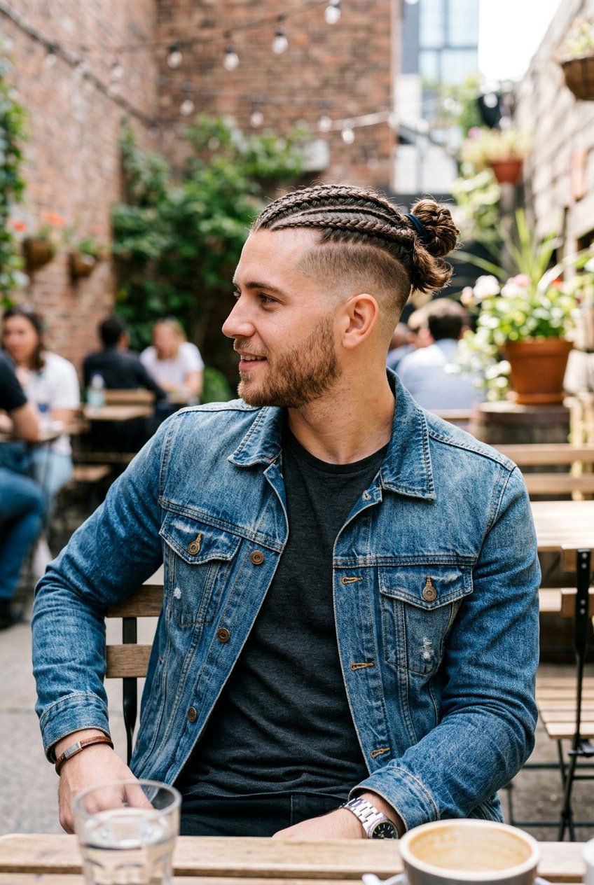 Braided Man Bun Undercut - 20 man bun with undercut - 20 man bun with undercut