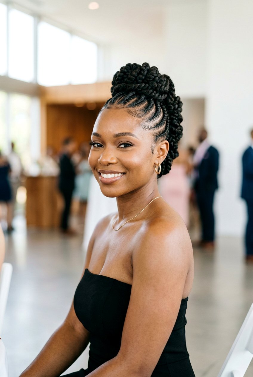 Braided Mohawk Updo For Black Women - 20 braided mohawk hairstyle for women - 20 braided mohawk hairstyle for women