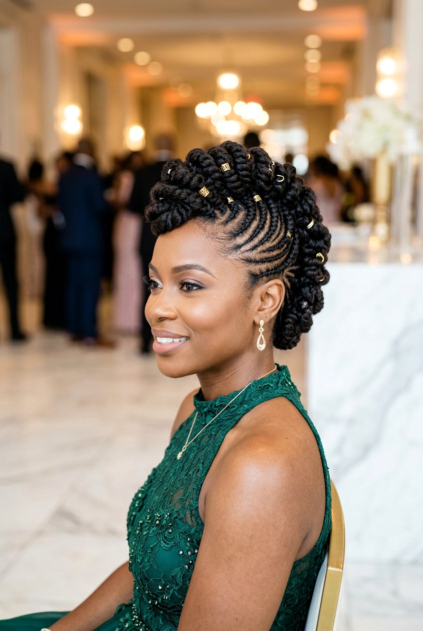 Braided Mohawk Updo On Natural Hair - 20 braided faux hawk for natural hair - 20 braided faux hawk for natural hair