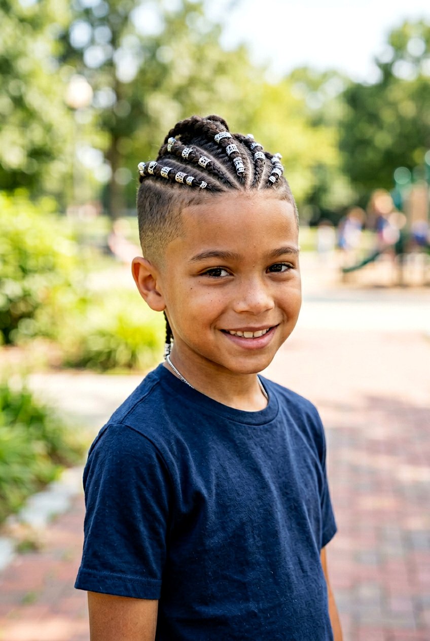 Braided Mohawk With Cuffs - 20 biracial boys braid styles - 20 biracial boys braid styles