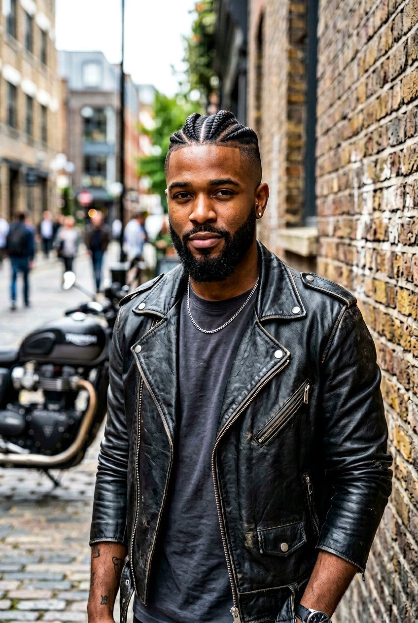 Braided Mohawk With Drop Fade - 20 cornrows for men with fade - 20 cornrows for men with fade