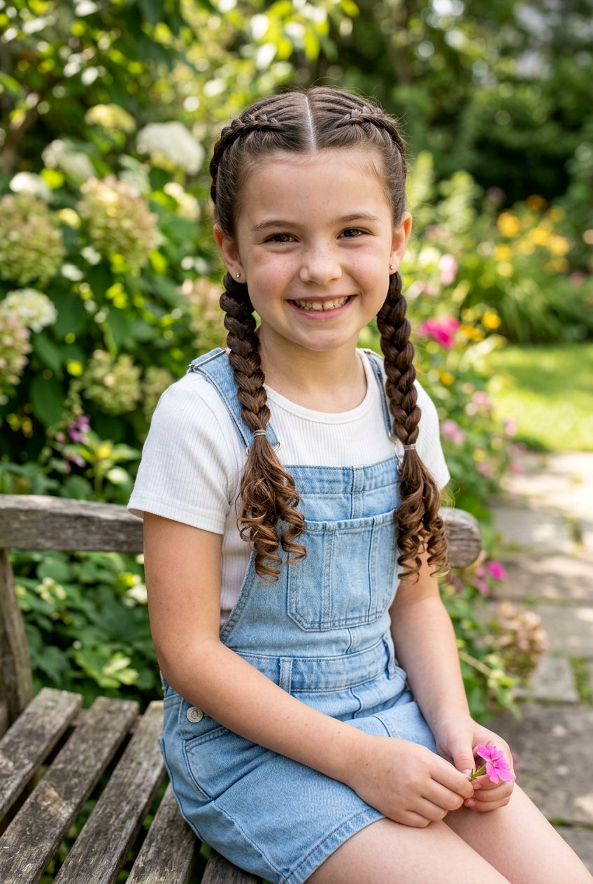 Braided Pigtail Curls For Girls - 20 pigtail curls for girls - 20 pigtail curls for girls