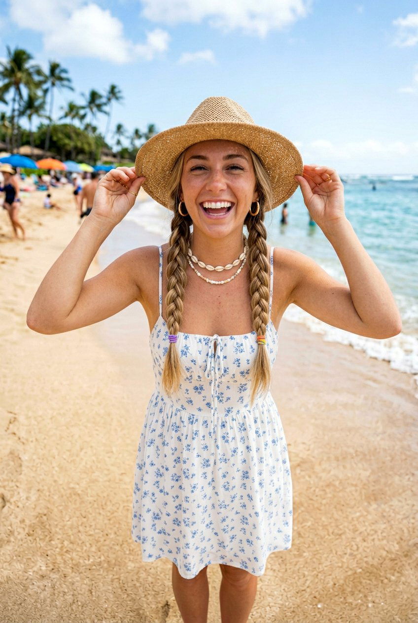 Braided Pigtails For Beach Days - 20 beach braid hairstyles for vacation - 20 beach braid hairstyles for vacation