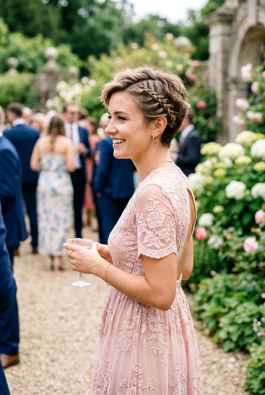 Braided Pixie - 20 wedding guest pixie hairstyle - 20 wedding guest pixie hairstyle