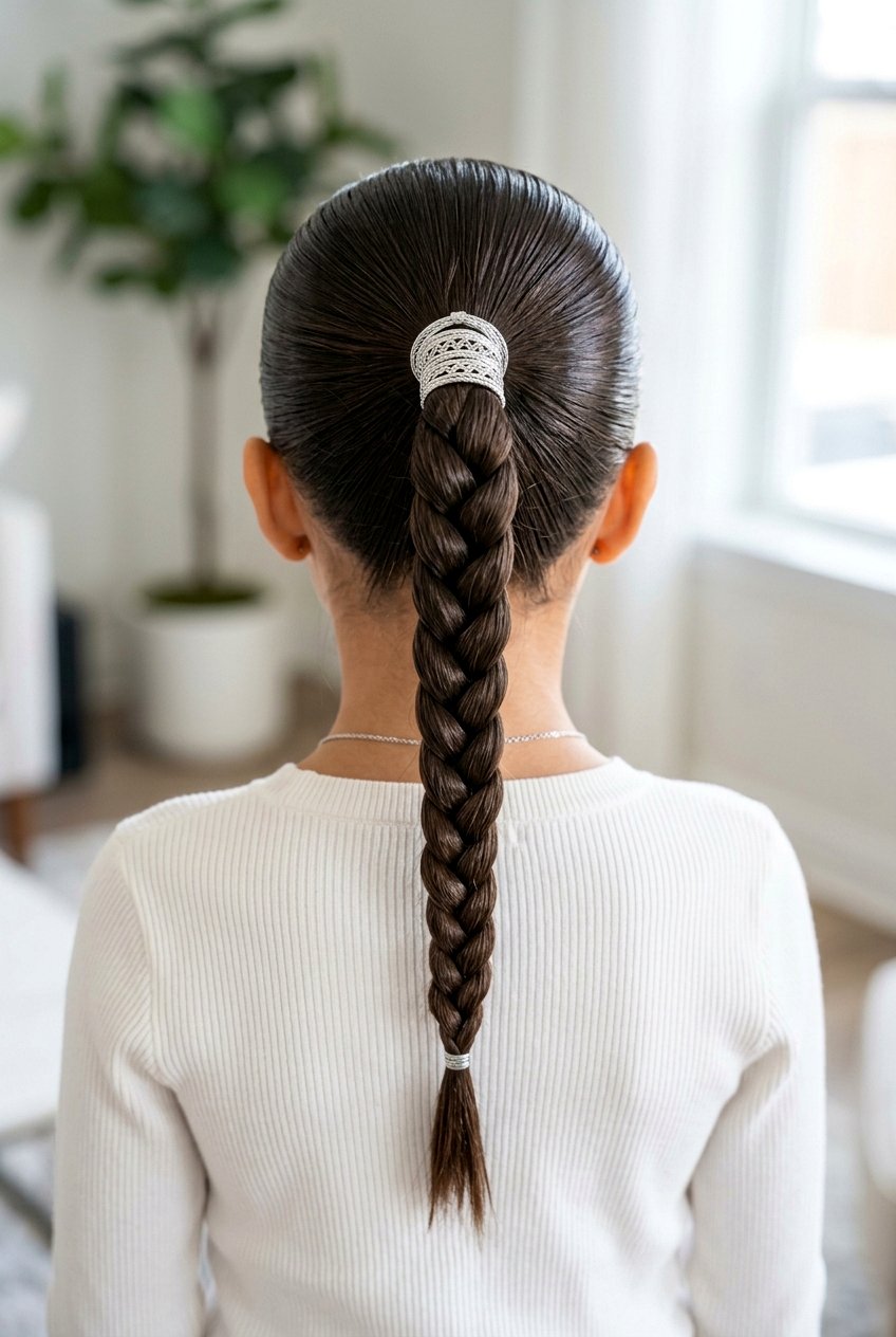 Braided Ponytail - 20 holiday hairstyle for girls with braids - 20 holiday hairstyle for girls with braids