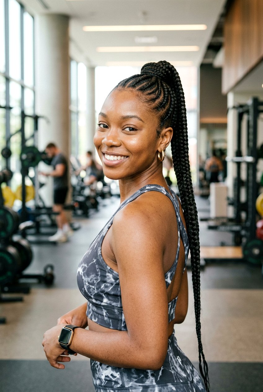 Braided Ponytail - 20 black women braid hairstyle ideas - 20 black women braid hairstyle ideas