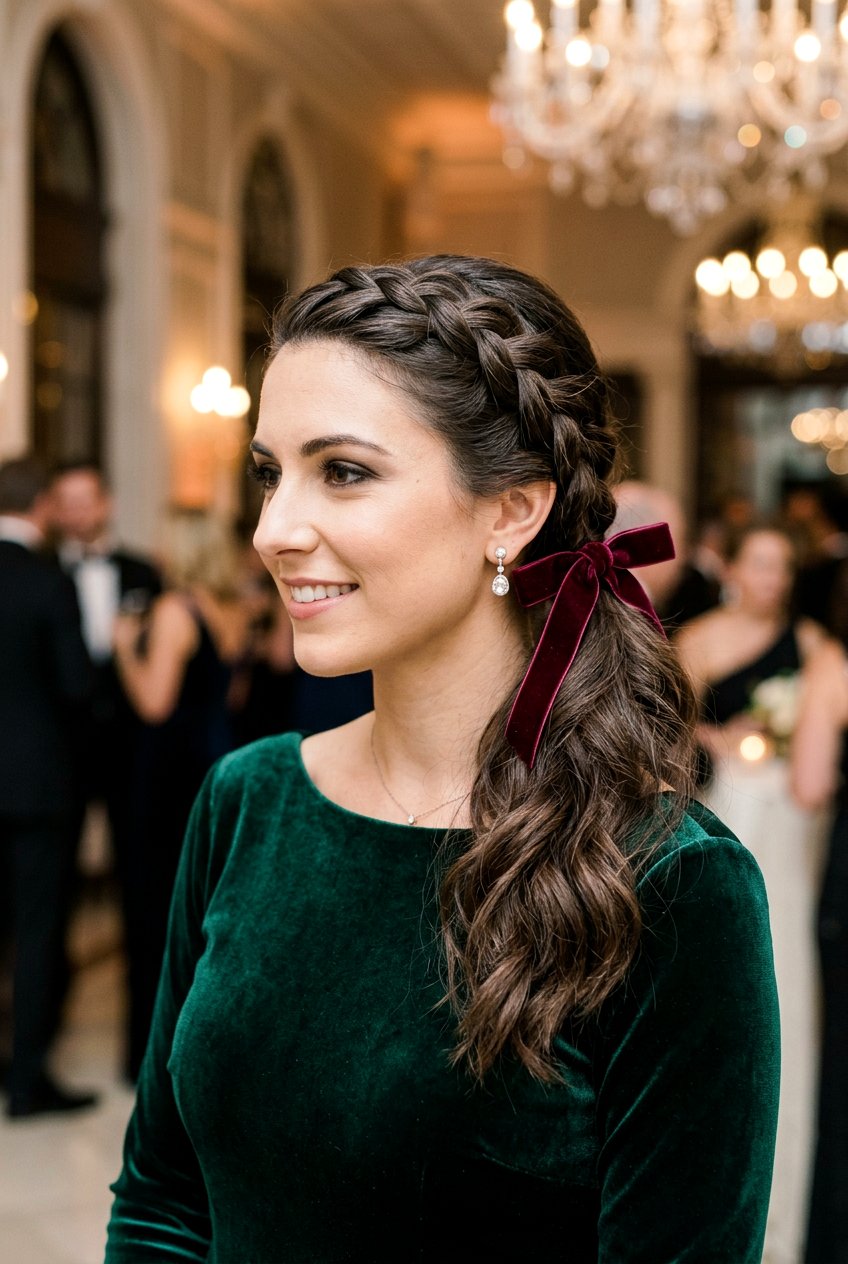 Braided Ponytail - 20 hair bow ponytail hairstyle - 20 hair bow ponytail hairstyle