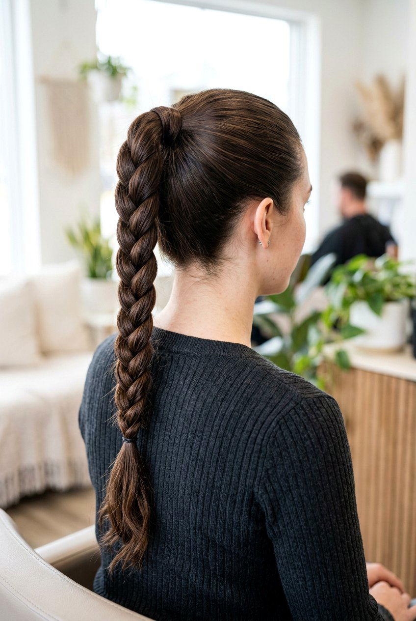 Braided Ponytail For Long Hair - 20 easy hairstyles for long hair - 20 easy hairstyles for long hair