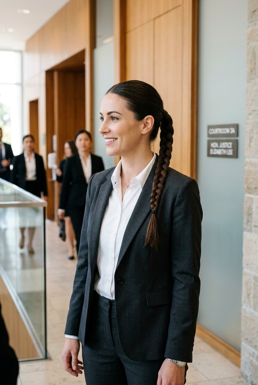 Braided Ponytail For Long Hours - 20 lawyer hairstyles for women - 20 lawyer hairstyles for women