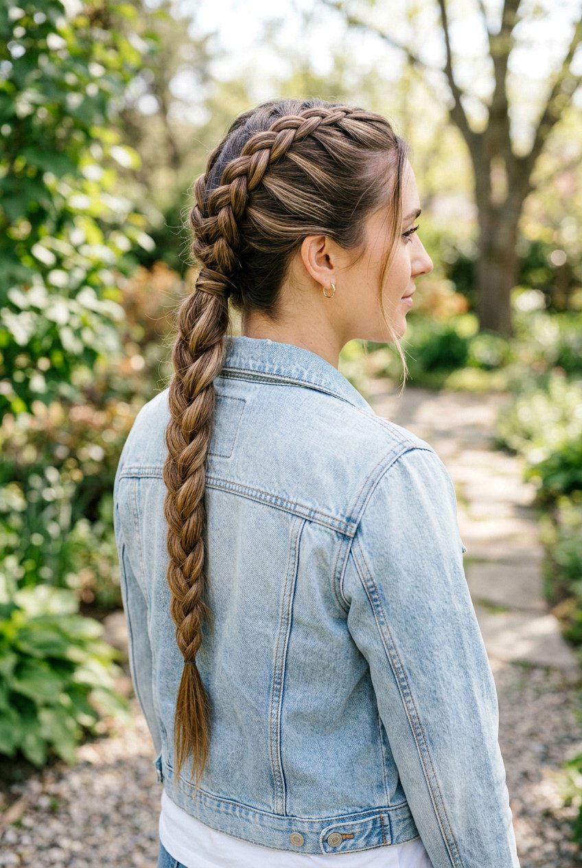 Braided Ponytail For Spring - 20 spring hairstyles for women - 20 spring hairstyles for women