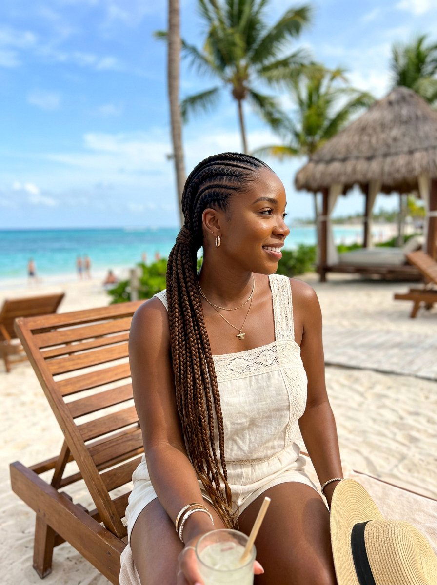 Braided Ponytail For Vacation - 20 protective braid styles for vacation - 20 protective braid styles for vacation