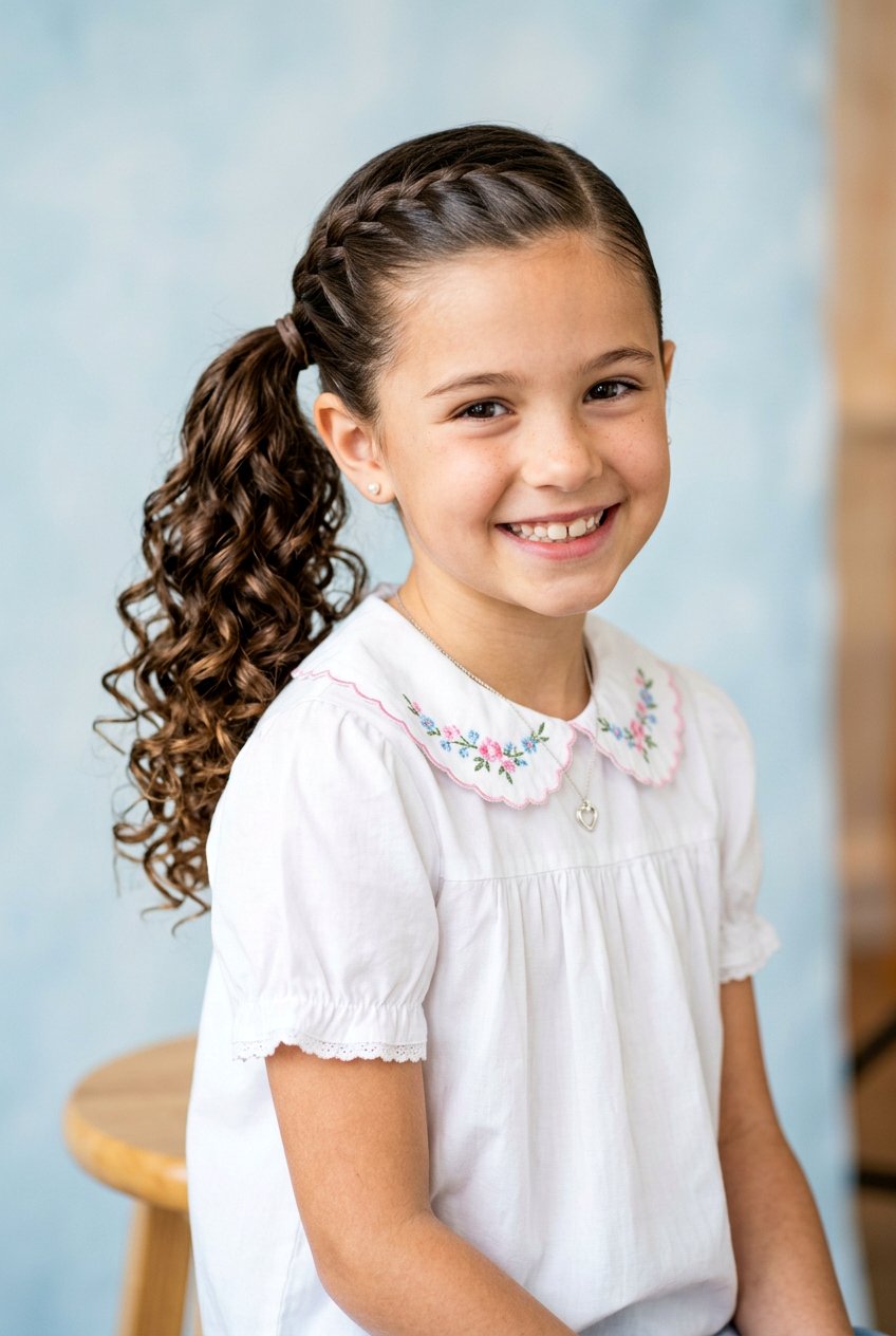 Braided Ponytail With Curls - 20 back to school braided ponytail - 20 back to school braided ponytail