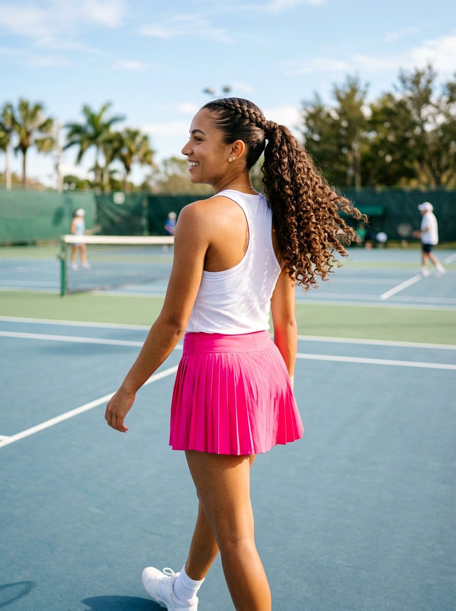 Braided Ponytail With Curly Ends - 20 tennis ponytail with braid - 20 tennis ponytail with braid