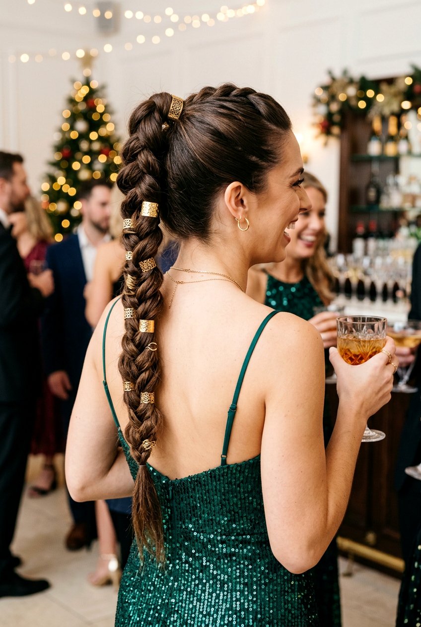 Braided Ponytail With Hair Cuffs - 20 braided ponytail for wedding guest - 20 braided ponytail for wedding guest