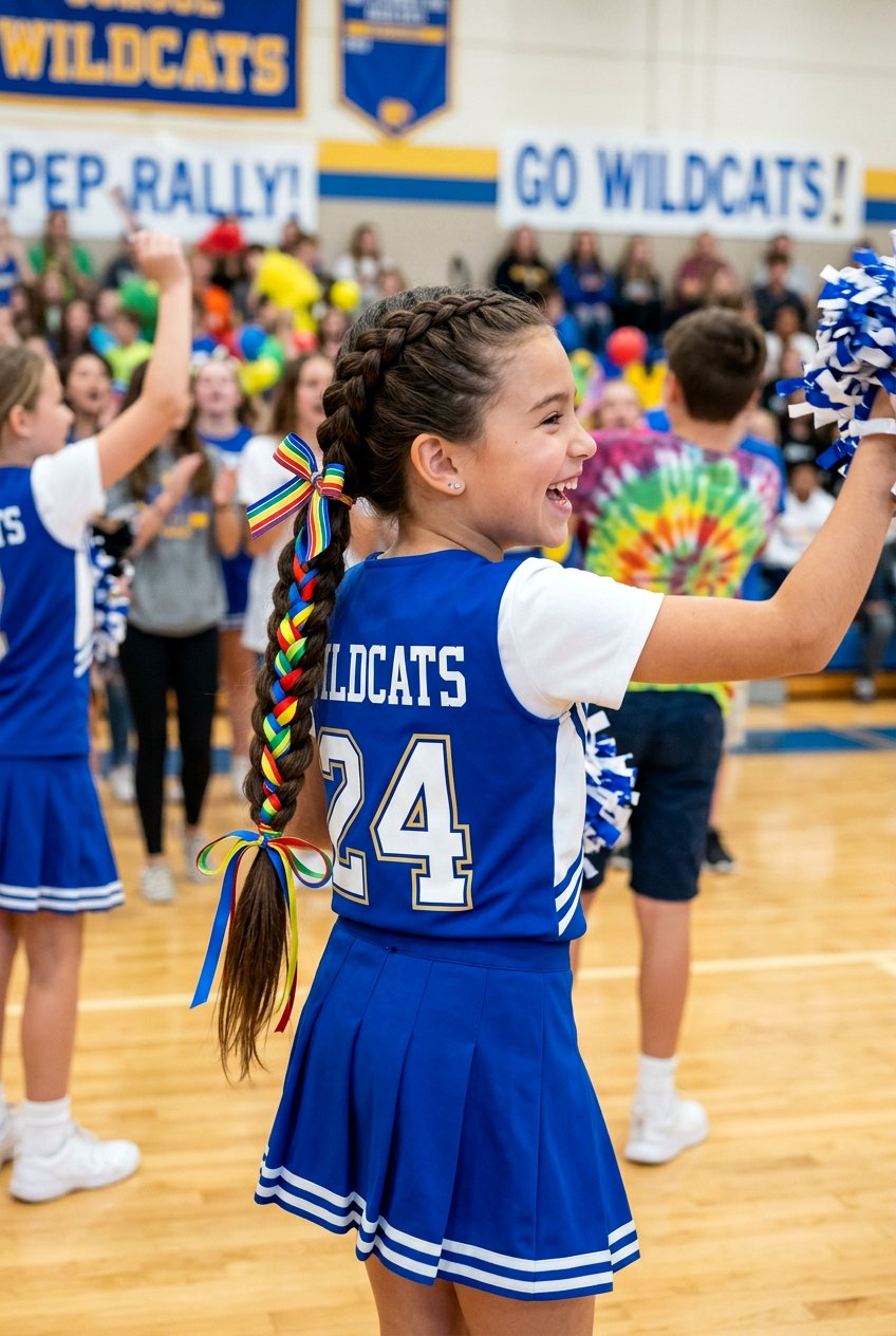 Braided Ponytail With Ribbon - 20 back to school braided ponytail - 20 back to school braided ponytail