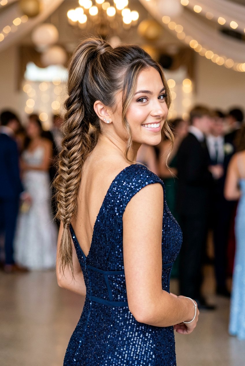 Braided Ponytail for Hoco - 20 hoco hairstyles - 20 hoco hairstyles