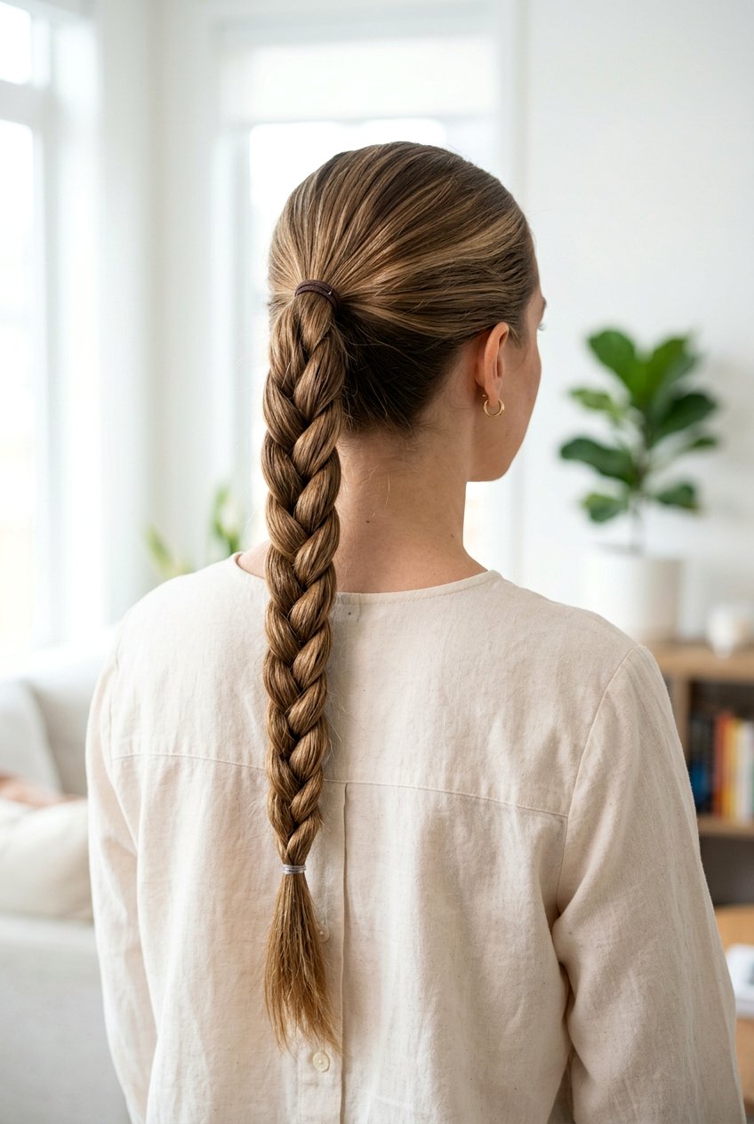 Braided Ponytail for Moms - 20 easy hairstyles for moms - 20 easy hairstyles for moms