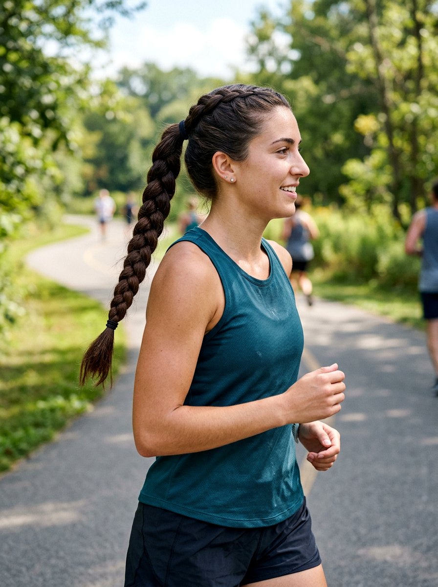 Braided Running Ponytail - 20 running ponytail for long hair - 20 running ponytail for long hair