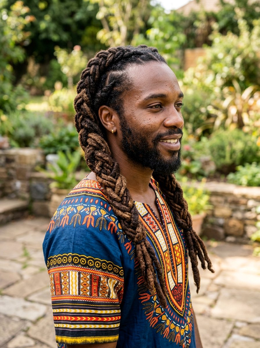 Braided Semi Freeform Dreads - 20 semi freeform dreads styles men - 20 semi freeform dreads styles men