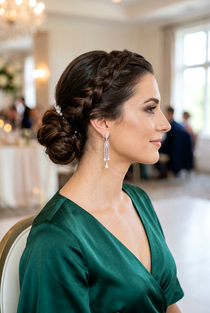 Braided Side Bun Updo - 20 formal side bun hairstyles - 20 formal side bun hairstyles
