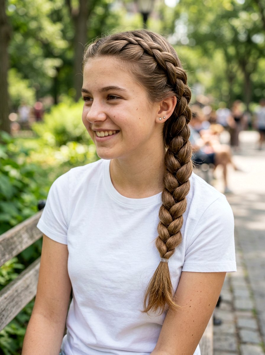 Braided Side Ponytail For Teen Girls - 20 cute ponytail hairstyle ideas for school - 20 cute ponytail hairstyle ideas for school