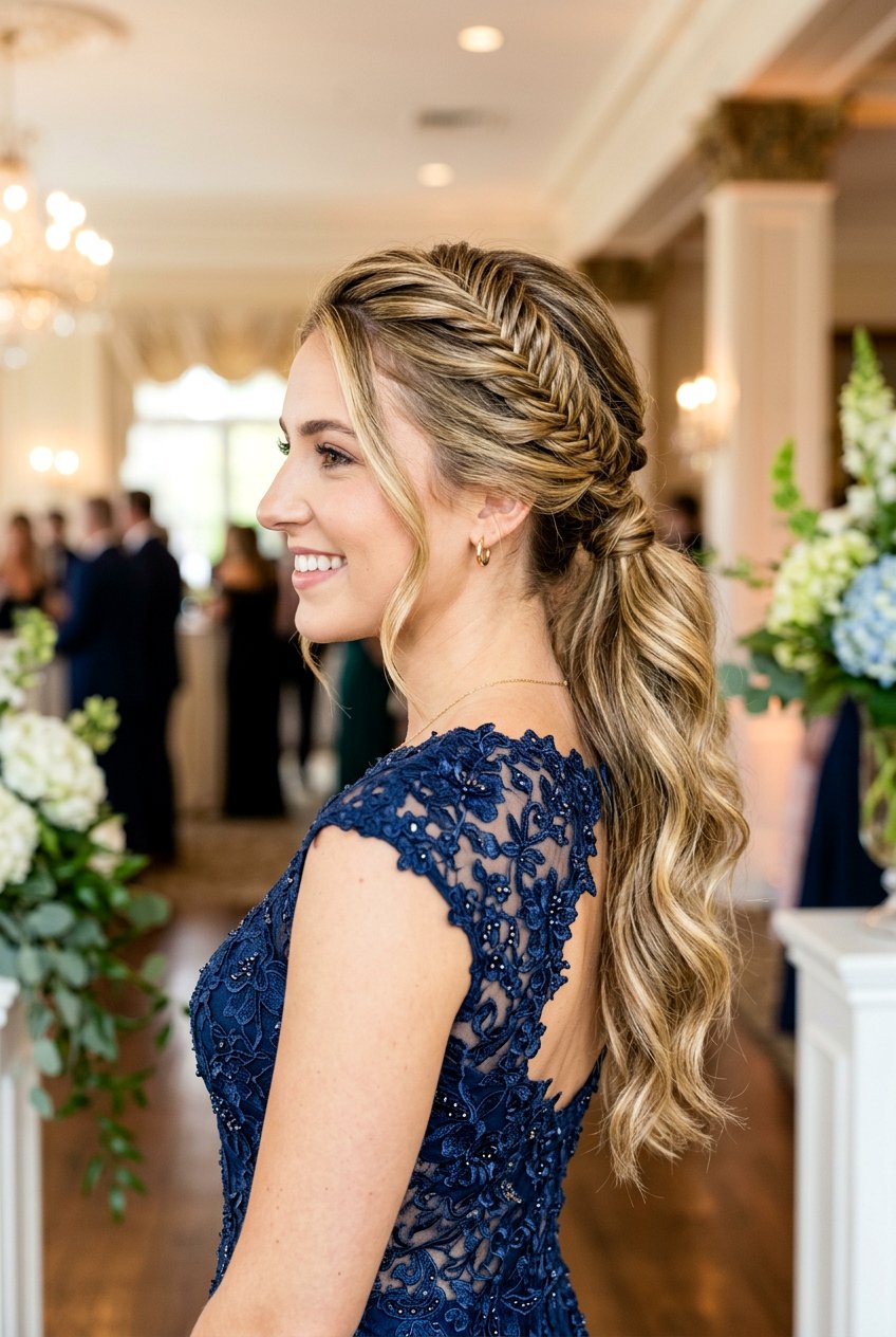 Braided Side Ponytail - 20 red carpet side ponytail - 20 red carpet side ponytail
