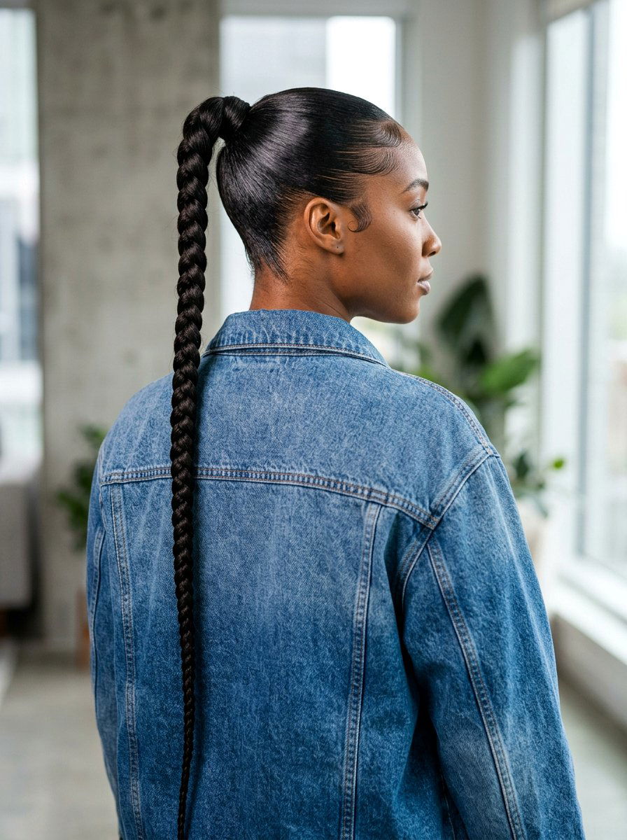 Braided Sleek Ponytail For Black Women - 20 sleek ponytail for black women - 20 sleek ponytail for black women
