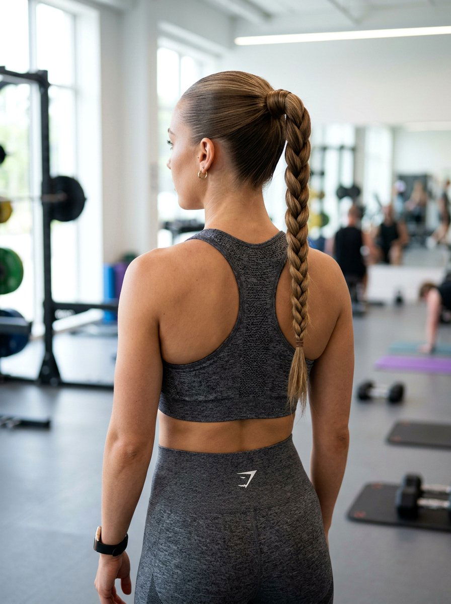 Braided Sleek Ponytail For Pilates - 20 pilates hairstyle with sleek ponytail - 20 pilates hairstyle with sleek ponytail