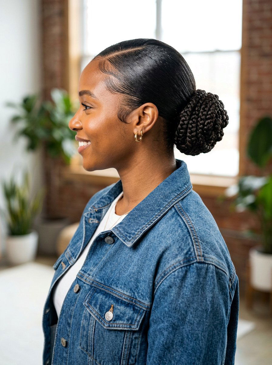 Braided Slick Back Bun For Black Women - 20 slick back bun for black women - 20 slick back bun for black women