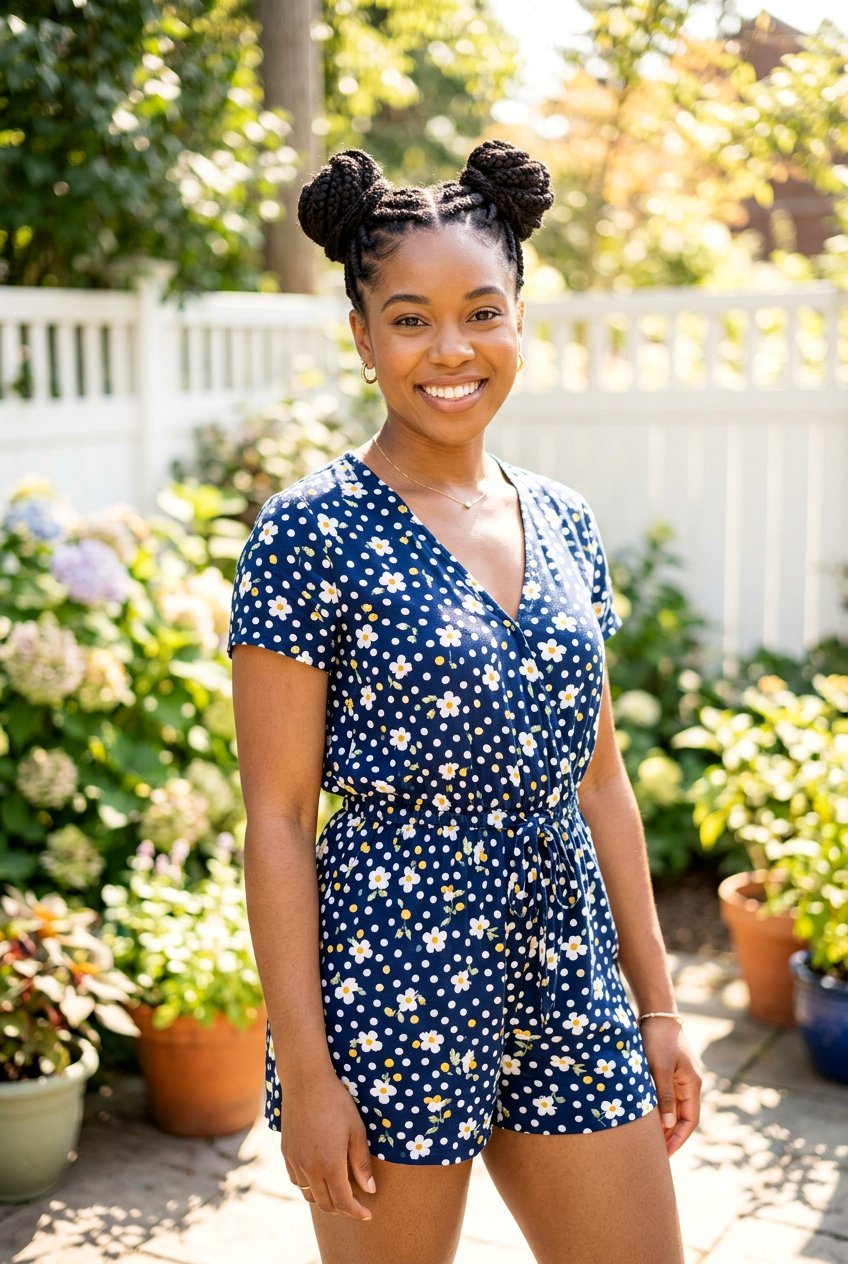 Braided Space Buns - 20 braided hairstyle for vacation photos - 20 braided hairstyle for vacation photos