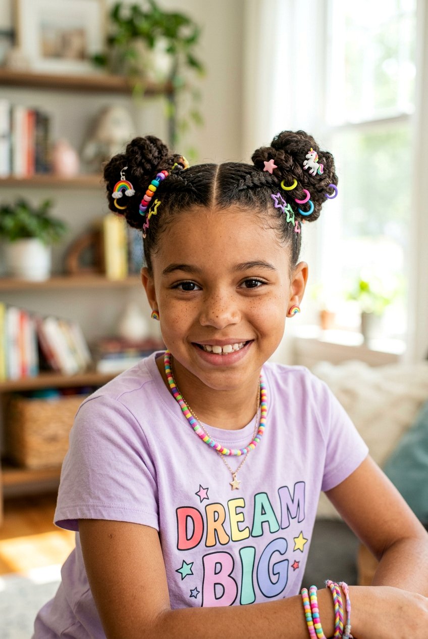 Braided Space Buns For Mixed Girls - 20 braid styles for mixed girls - 20 braid styles for mixed girls