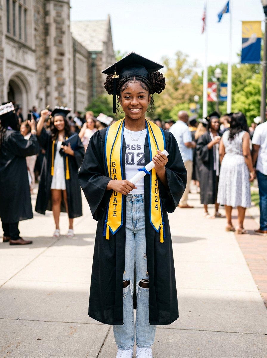 Braided Space Buns Graduation - 20 teen girls graduation hairstyle with braid - 20 teen girls graduation hairstyle with braid