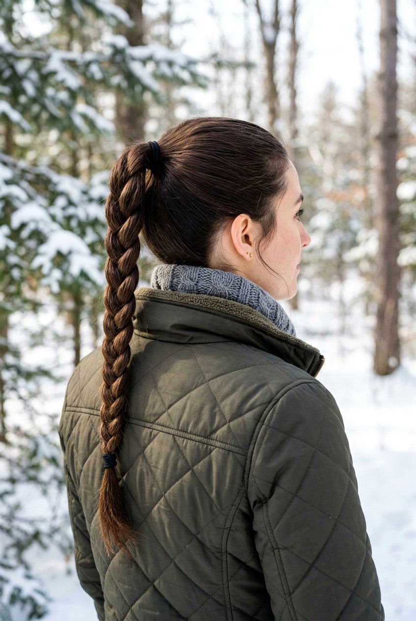 Braided Tail Ponytail - 20 rainy day ponytail for women - 20 rainy day ponytail for women