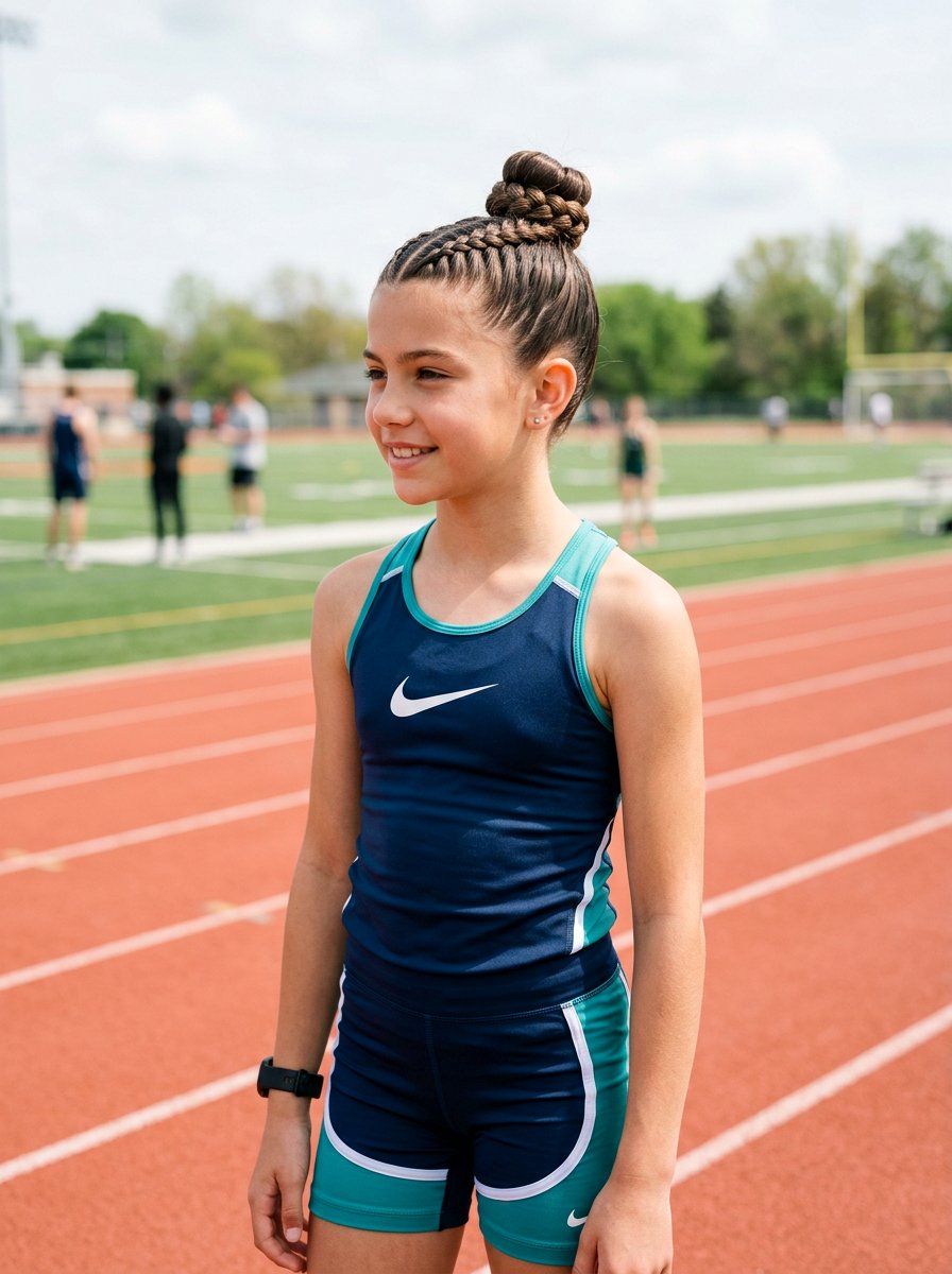 Braided Top Knot - 20 viral school hairstyle ideas - 20 viral school hairstyle ideas