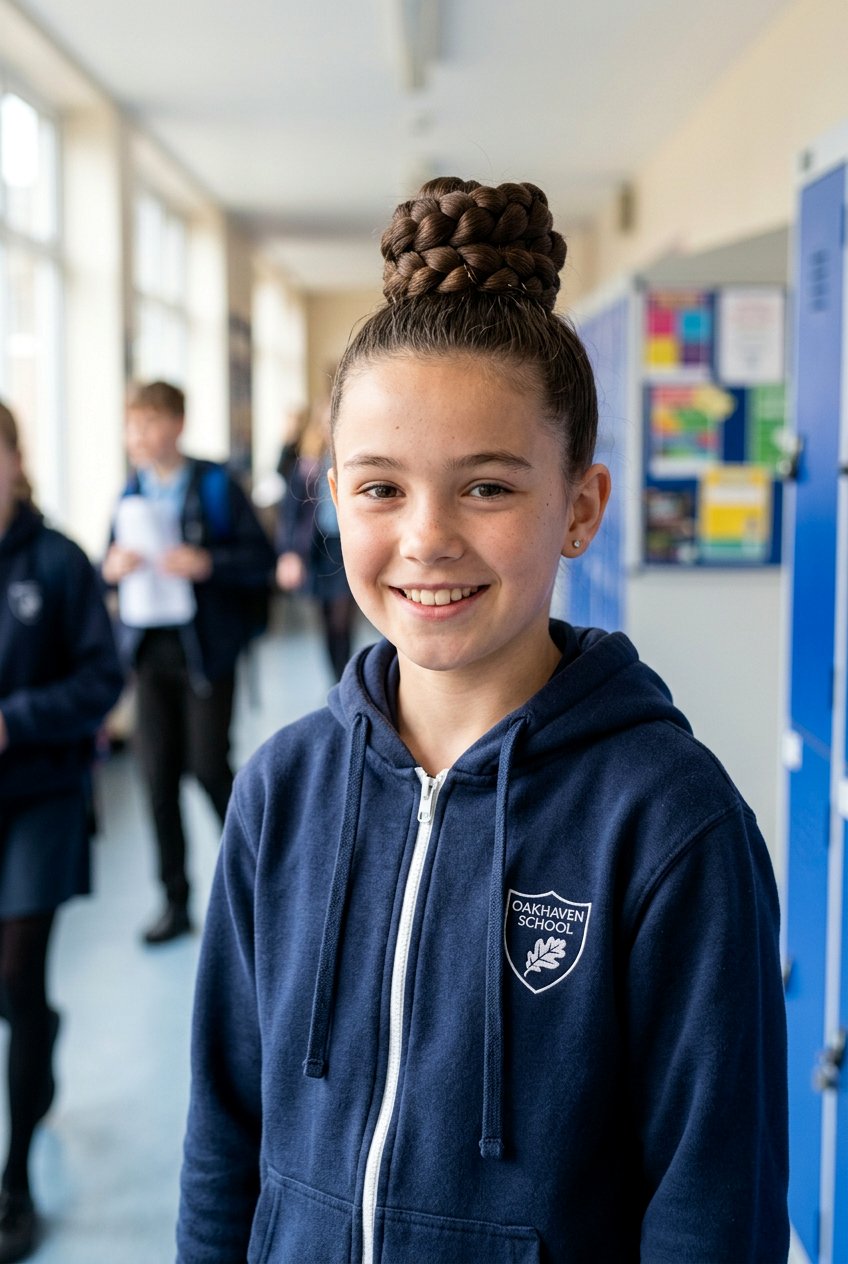 Braided Top Knot - 20 quick bun for school girls - 20 quick bun for school girls