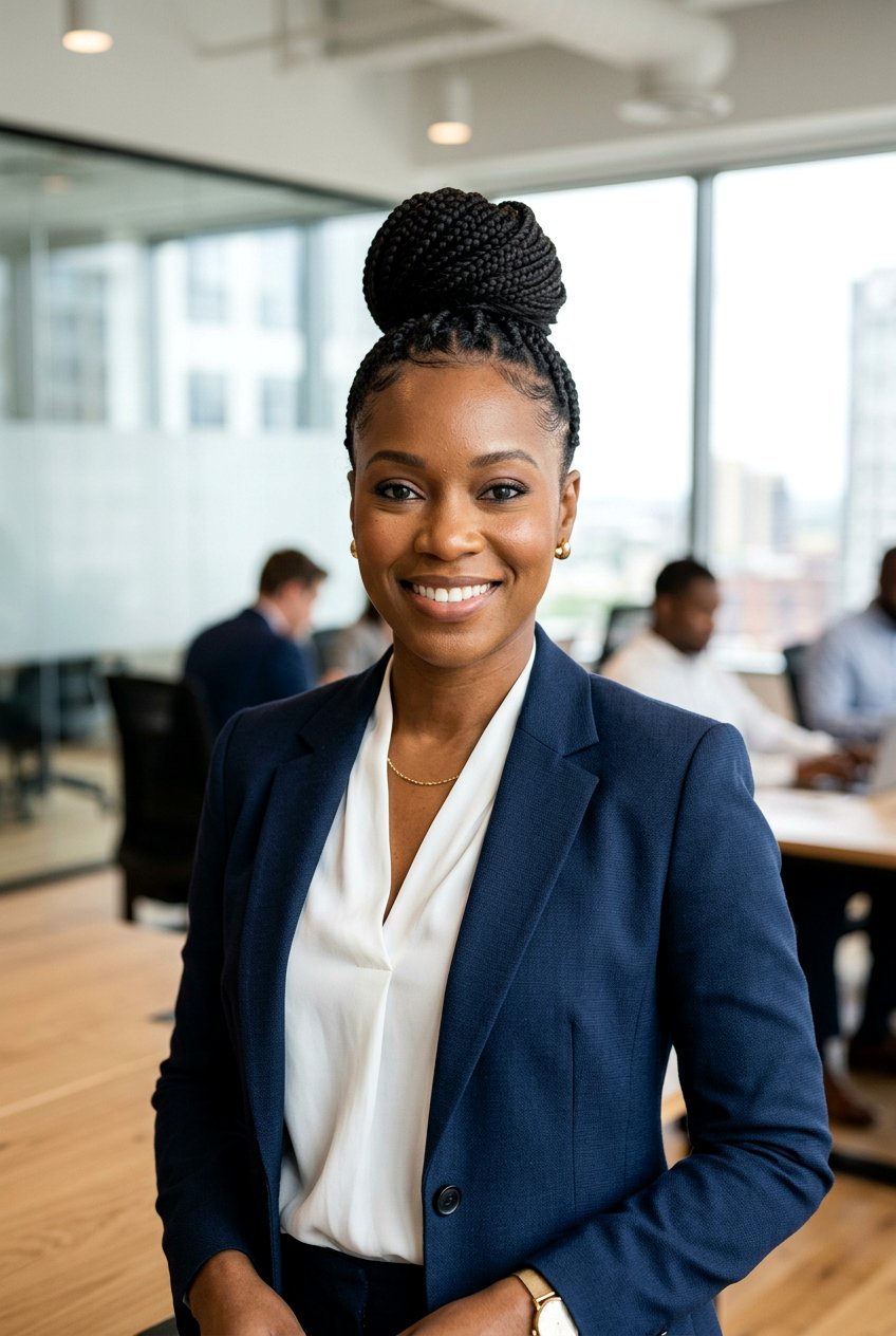Braided Top Knot - 20 braided bun for office women - 20 braided bun for office women