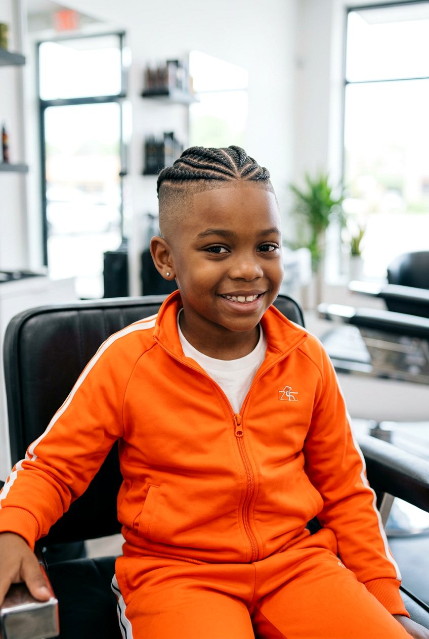 Braided Top With Shaved Sides - 20 young boys haircut for round face - 20 young boys haircut for round face