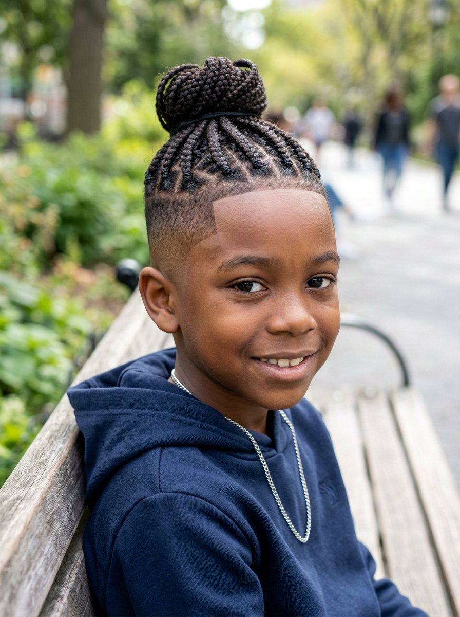 Braided Top With Taper - 20 school safe braid styles for boys - 20 school safe braid styles for boys