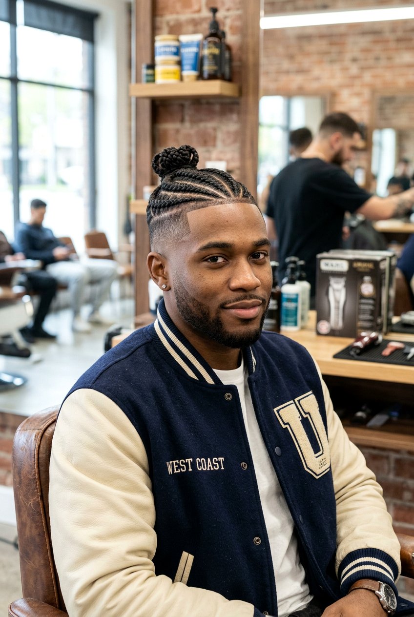 Braided Top With Taper - 20 long top short sides haircut men - 20 long top short sides haircut men