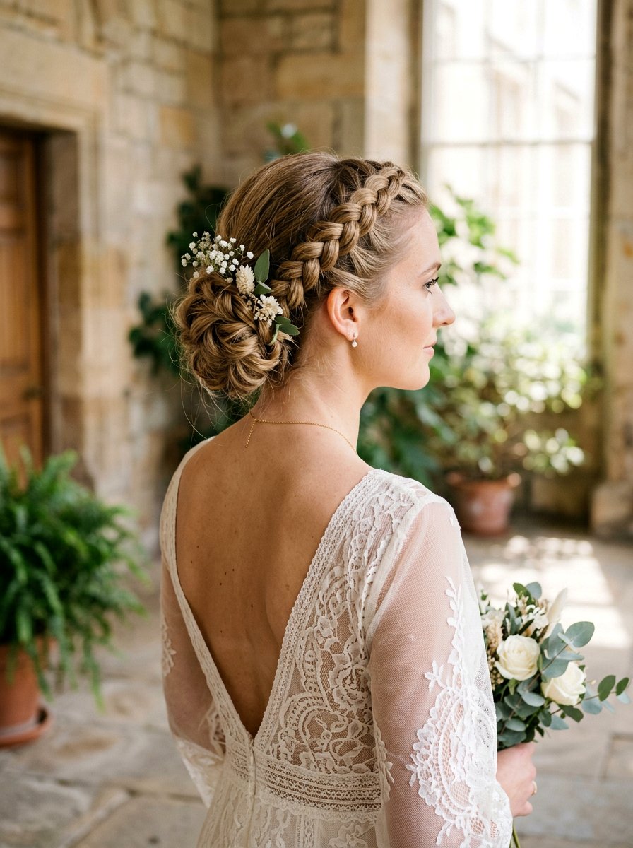Braided Updo - 20 wedding hairstyles for courthouse ceremony - 20 wedding hairstyles for courthouse ceremony
