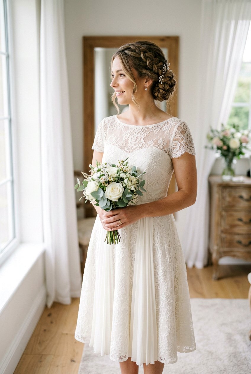 Braided Updo Civil Wedding Hairstyle - 20 civil wedding hairstyles - 20 civil wedding hairstyles