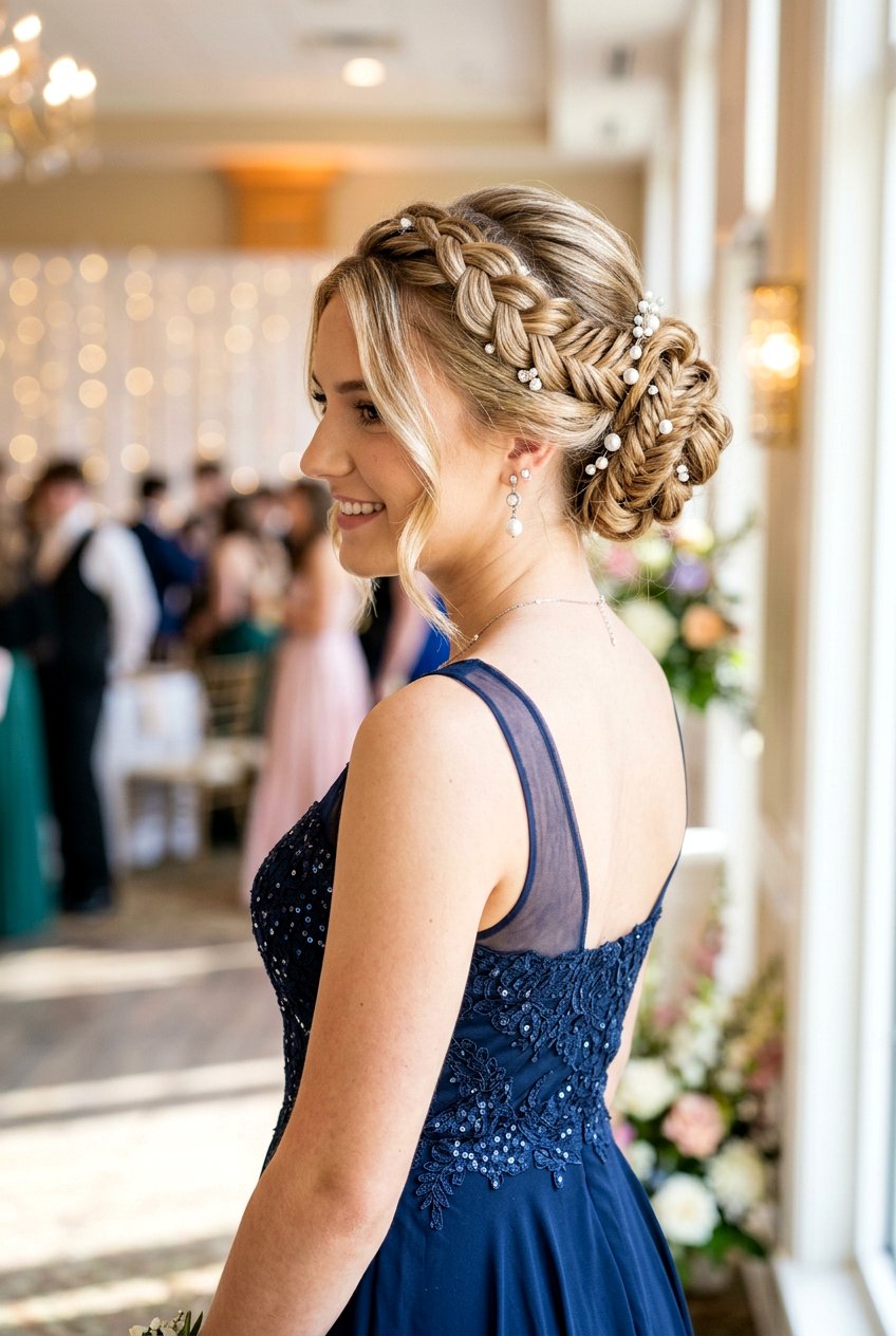 Braided Updo for Hoco - 20 hoco hairstyles - 20 hoco hairstyles