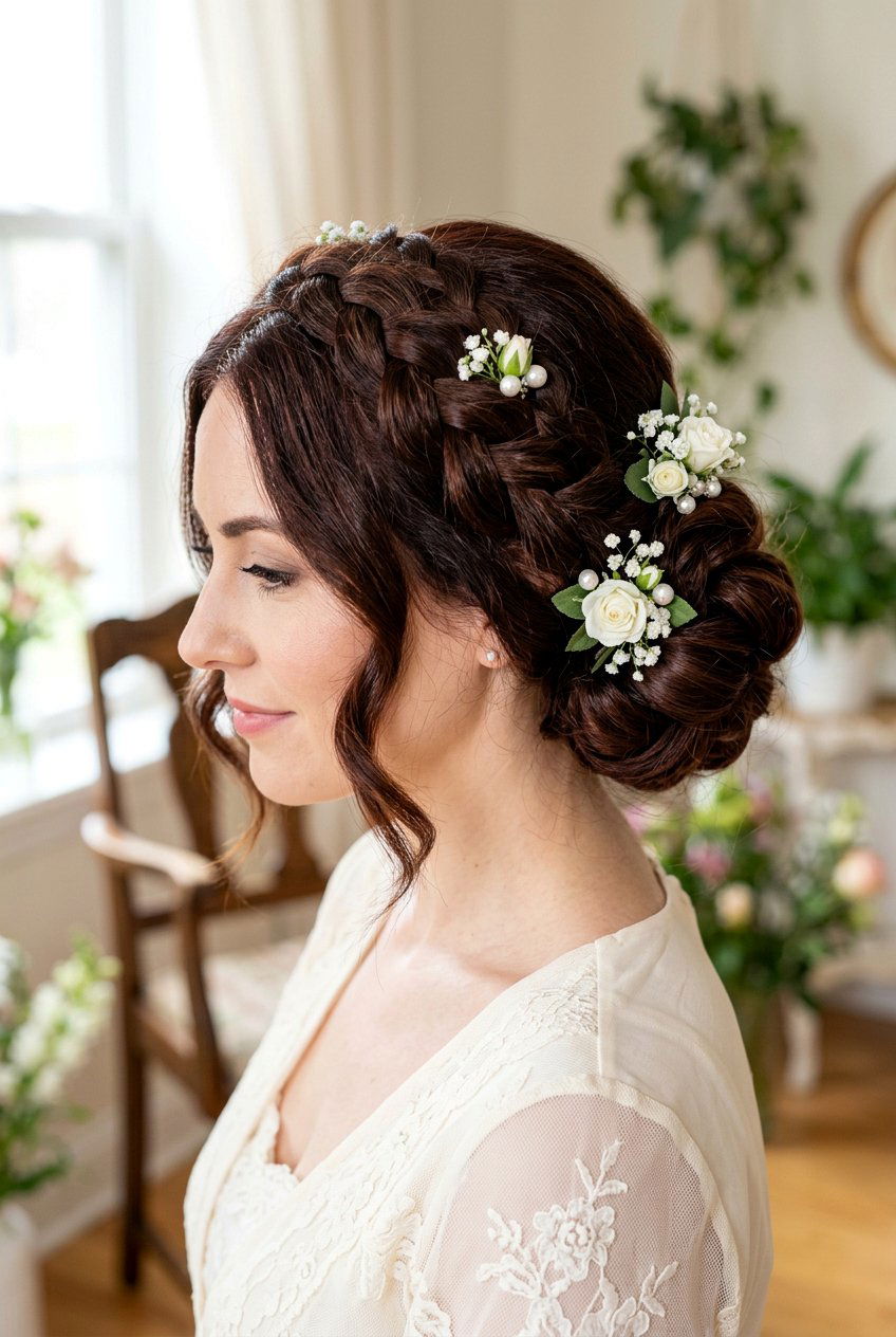 Braided Vintage Updo - 20 vintage updo hairstyle - 20 vintage updo hairstyle