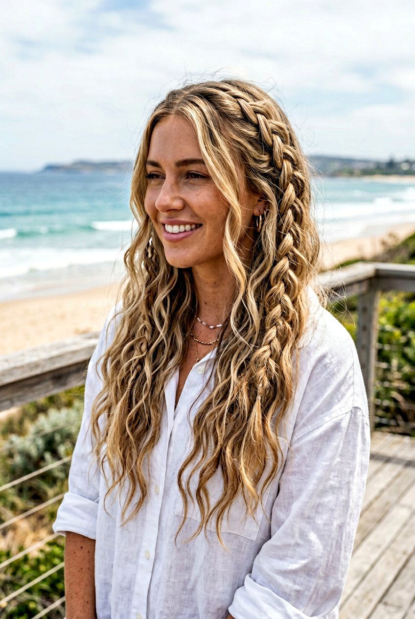 Braided Waves - 20 simple overnight hairstyle for school - 20 simple overnight hairstyle for school