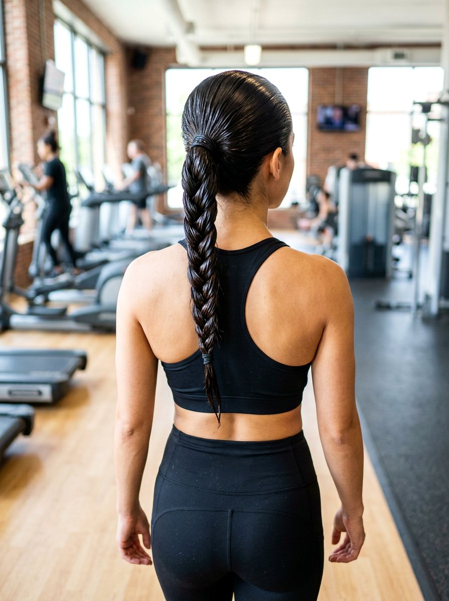 Braided Wet Look Ponytail - 20 wet look ponytail hairstyle - 20 wet look ponytail hairstyle