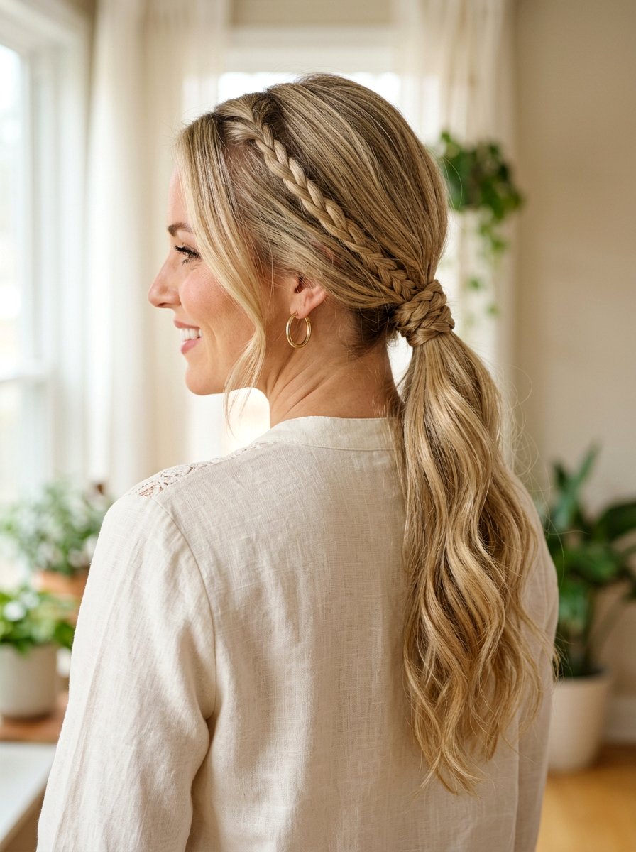 Braided Wrap Around Ponytail For Summer - 20 summer braid ponytail for women - 20 summer braid ponytail for women