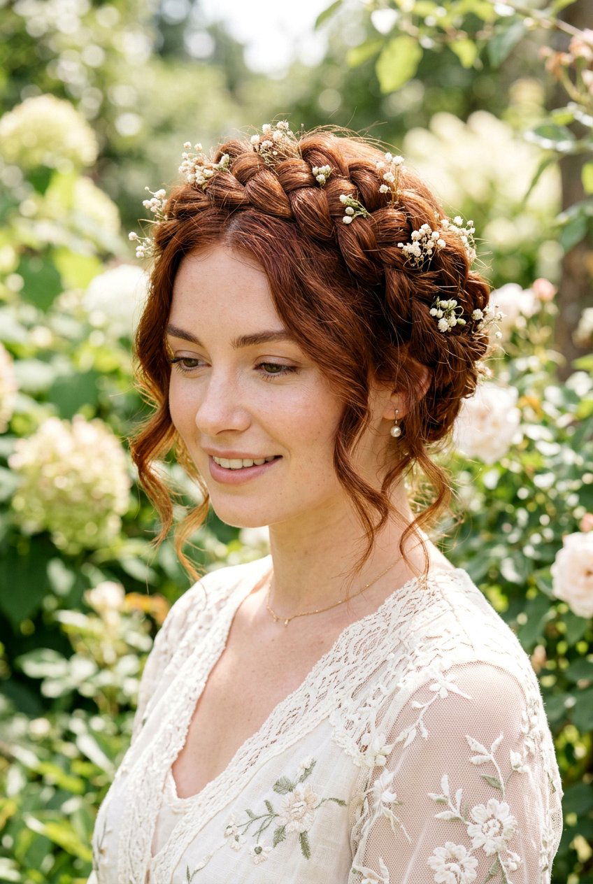 Braided crown - 20 easy updo hairstyles - 20 easy updo hairstyles