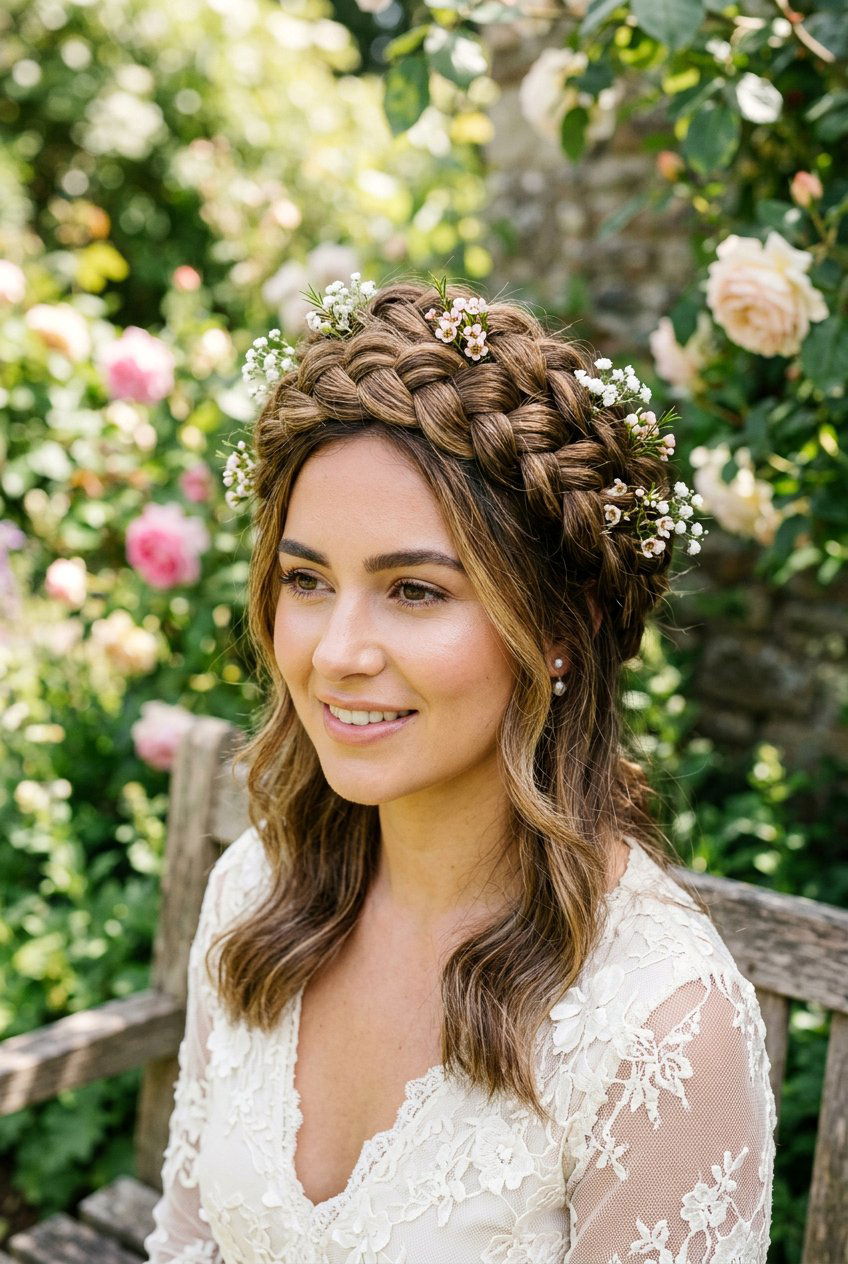 Braided crown - 20 elegant hairstyles for women - 20 elegant hairstyles for women