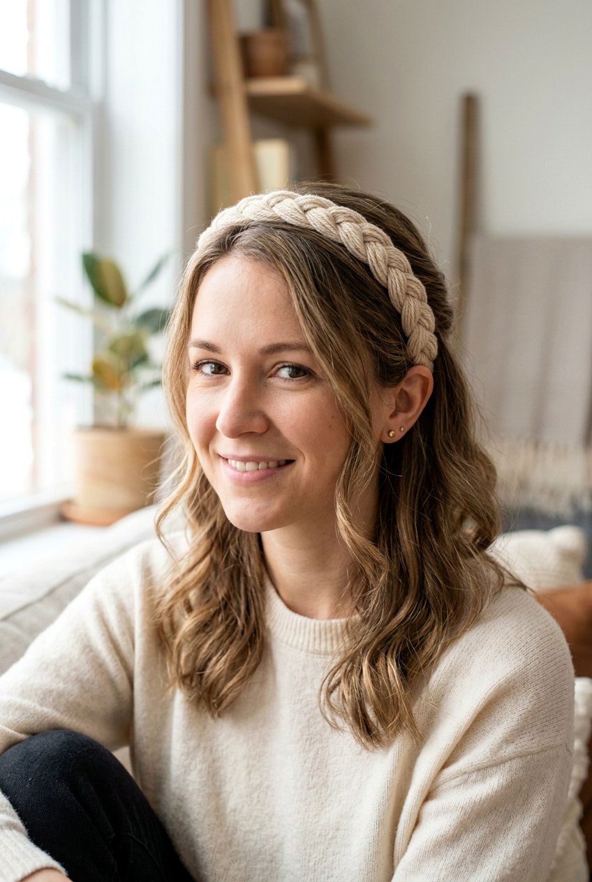 Braided headband - 20 hairstyles for work - 20 hairstyles for work