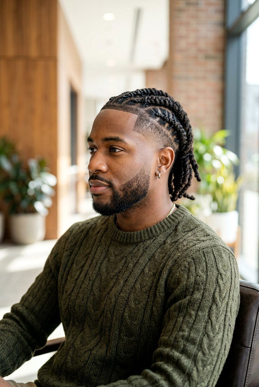 Braided locs taper fade - 20 taper fade with dreads men - 20 taper fade with dreads men